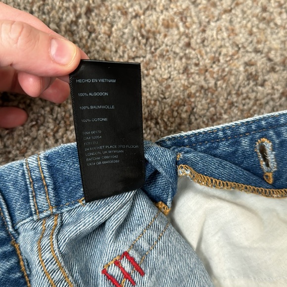 BDG Urban Outfitters Light Wash Denim Short Overalls L (8-10?) - Picture 15 of 16